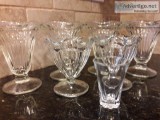 Heavy thick soda fountain type glasses