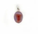 SILVER BOTSWANA AGATE PENDANT