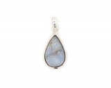SILVER BANDED ONYX DRUZY PENDANT