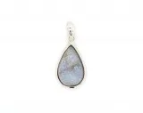 SILVER BANDED ONYX DRUZY PENDANT