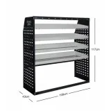 Metal shelving