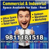 Commercial and Industrial Space for Rent in Rama Road Moti Nagar