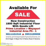 Industrial Floor Available for Sale in Mayapuri Industrial Area