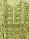 Cotton Dress Material with Fine chikankari