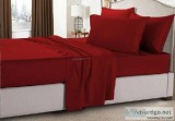 Burgundy Short Queen Sheets For RV