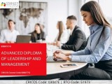 Study advanced diploma of leadership and management at the top c