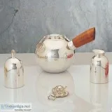 Silver Puja Thali Set  Buy Silver Plated Puja Items Online