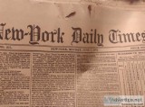 FREE New York Daily Times 1850 s newpaper first page pick up onl