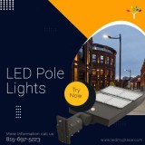 Purchase Now LED Pole Lights For Parking Lots Walkways
