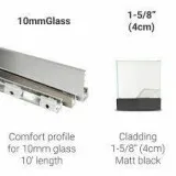 Stainless Steel U-channel for 12mm Glass Supplier in Canada