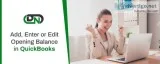 How to add opening balance in quickbooks