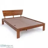Buy Ara Teak Wood Bed Online for Rs 17500 Wakefit