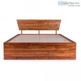 Buy Ara Teak Wood Bed with storage Online for Rs 22000  Wakefit