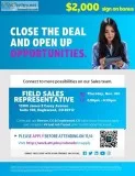 HIRING EVENT Field Sales Representative - Englewood CO