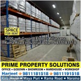 Ground Floor Available for Rent in Rama Road Industrial Area