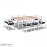 Buy Tuscany 10 Seat With Capri Chairs in White