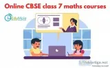 Online CBSE class 7 maths courses