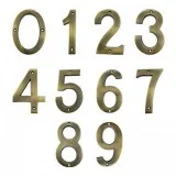 Brass letters and numbers