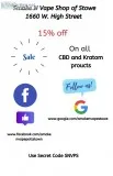 15 % ALL CBD AND KRATOM PRODUCTS