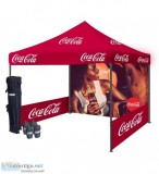 Custom printed Tents w Ground Spike and Rope  Branded Canopy Ten