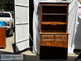 All wood furniture hutch