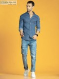 Get latest denim shirts online india at beyoung