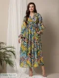 Empire Waist Ruffle Front Nursing Dress