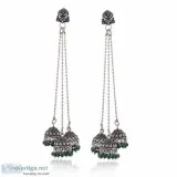 Buy stunning silver earrings from flipkart