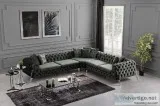 Chesterfield Sofa Set Online L Shaped Chesterfield Sofa Set  Fur