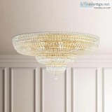 Schonbek 5896 Petit Crystal Deluxe 27 Light Ceiling Mount  Luxur