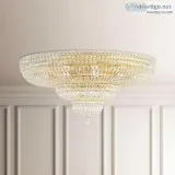 Schonbek 5896 Petit Crystal Deluxe 27 Light Ceiling Mount  Luxur
