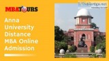 Anna University Distance MBA Online Admission