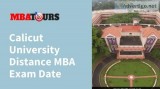 Calicut University Distance MBA Exam Date