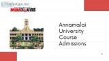 Annamalai University Course Admissions
