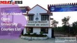 Uttarakhand Open University Courses List