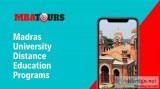 Madras University Distance Education Programs