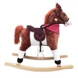 Kids Plush Ride On Pony Rocking Horse  FREE SHIPPING