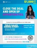 HIRING EVENT Field Sales Representative - San Ramon CA
