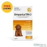 Simparica Trio  Flea Tick and Heartworm Dog Treatment