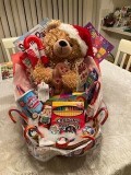 Christmas Gingerbread Bear Basket and goodies