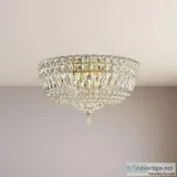 Schonbek 5893 Petit Crystal Deluxe 5 Light Ceiling Mount  Luxury