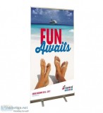 Roll Up Banner Stands For Indoor And Outdoor Events   Vaughan