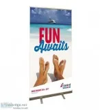 Roll Up Banner Stands For Indoor And Outdoor Events   Vaughan