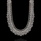 Cz long haram necklace designs