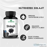 100% pure shilajit capsules for men (90capsules)- nutriherbs