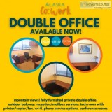 DOUBLE OFFICE WITH AMENITIES and FURNITURE WITH MOUNTAIN VIEWS