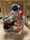 Snowflake the bear Christmas basket
