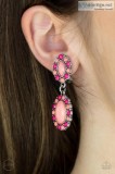 Positively Pampered Orange CLIP ON EARRINGS-Paparazzi
