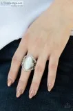 DEW Onto Others-White Ring-Paparazzi