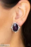 Regally Radiant Purple Earring-Clip On Paparazzi